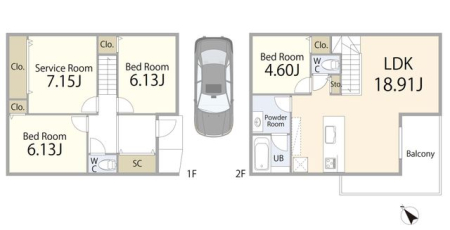 ���} �����v������F�������i2500���~�A�����ʐ�96.88m2��w�G���A�ɂāA�Ƒ������K�ɕ�点��2�K���Ă�3LDK�{S�^�C�v�B�[���̋��Z��ԂƖL�x�Ȏ��[�ŁA���C�t�X�^�C���ɍ��킹���g�������y���߂܂��B