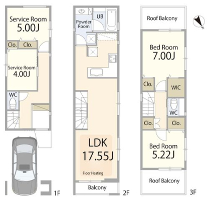  �y�Ԏ�}�z2LDK�ɉ�����2��S������A���Z��ԂƎ��[�E���[�N�X�y�[�X�𗼗������g������̗ǂ��Ԏ��B���������������A�Ƒ��\���⃉�C�t�X�^�C���̕ω��ɂ��_��ɑΉ��ł���v�����ł��B