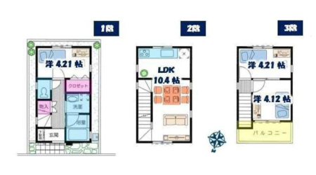  �y�Ԏ�}�z�Ƒ��̎��Ԃƃv���C�x�[�g�𗼗��ł���3LDK�B���r���O�Ɏ��R�ƏW�܂�Ȃ�����A���ꂼ��̋��ꏊ���؂ɂł���Ԏ��ł��B