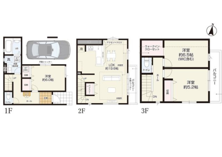  �y�Ԏ�}�z�Ƒ��̎��Ԃƃv���C�x�[�g�𗼗��ł���3LDK�B���r���O�Ɏ��R�ƏW�܂�Ȃ�����A���ꂼ��̋��ꏊ���؂ɂł���Ԏ��ł��B