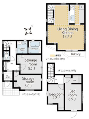  �y�Ԏ�}�z2LDK�ɉ�����2��S������A���Z��ԂƎ��[�E���[�N�X�y�[�X�𗼗������g������̗ǂ��Ԏ��B���������������A�Ƒ��\���⃉�C�t�X�^�C���̕ω��ɂ��_��ɑΉ��ł���v�����ł��B