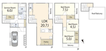  �y�Ԏ�}�z�Ƒ������K�ɕ�点��3LDK�{S�^�C�v�B�[���̋��Z��ԂƖL�x�Ȏ��[�ŁA���C�t�X�^�C���ɍ��킹���g�������y���߂܂��B