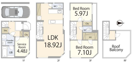  105m2�̂�Ƃ肠��Ԏ��ɁAWIC�ESIC�������B���[�͂������A��������Ƃ�����炵�������ł���Z�܂��ł��B