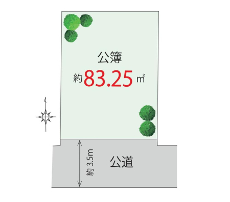 ���} �y�n���i6480���~�A�y�n�ʐ�83.25m2 �y���}�z