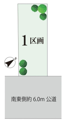 ���} �y�n���i5680���~�A�y�n�ʐ�41.88m2 �y���}�z  �쓌���`�n�������炷�D�ꂽ�̌��ƒʕ��B�O��6m���H�̂������Ƃ����J�����ɕ�܂�A�㎿�ȓ����������Z���ł��B