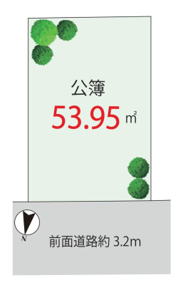 ���} �y�n���i4488���~�A�y�n�ʐ�53.95m2 ���`�n�Ȃ�ł͂̎g���₷�������͓y�n�B�Ԏ����l���₷���A��炵�₷���Ɍq���闘�֐��̍������ł��B