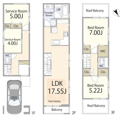  5880���~�A2LDK+2S�i�[�ˁj�A�y�n�ʐ�58.96m2�A�����ʐ�109.79m2 �y�Ԏ�}�z  2LDK�ɉ�����2��S������A���Z��ԂƎ��[�E���[�N�X�y�[�X�𗼗������g������̗ǂ��Ԏ��B���������������A�Ƒ��\���⃉�C�t�X�^�C���̕ω��ɂ��_��ɑΉ��ł���v�����ł��B