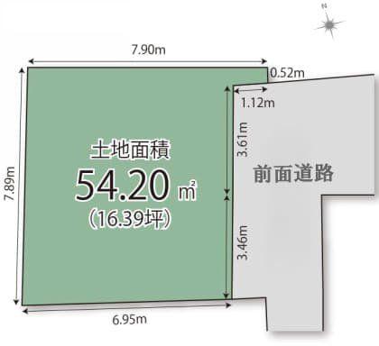  4680���~�A3LDK�A�y�n�ʐ�54.2m2�A�����ʐ�86.36m2 �y���}�z  ��Ƃ肠���16�؁B�Ƒ��ɂ҂�����ȃv�����������܂��B