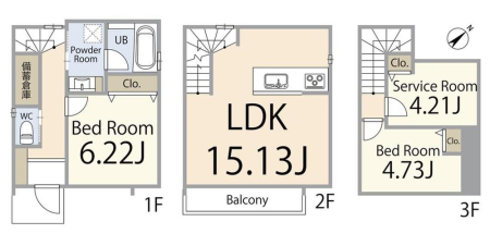 ���̑� �����v������(A���)2LDK+S�A�y�n���i6980���~�A�y�n�ʐ�45.51m2�A�������i2200���~�A�����ʐ�74.29m2