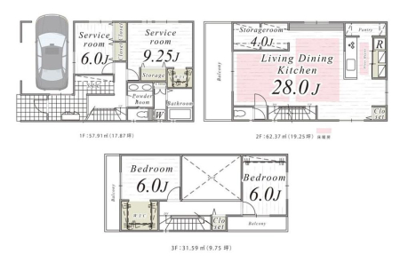 ���̑� �����v������F�������i2300���~�A�����ʐ�151.87m2  LDK28���̑��ԂɁA��Ƃ��4�����ƎԌɕt���v�����B�Ƒ����ꂼ��̎��Ԃ��A�݂�Ȃŉ߂������Ԃ���؂ɂł���Z�܂��B