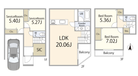 ���} �Ԏ��y�����Q�l�v�����Ԏ�}�z  �����v������F�������i2360���~�A�����ʐ�117.79m2