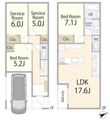 ���̑� �����y2�K���ĎQ�l�v�����z  �����v������F�������i2500���~�A�����ʐ�105.09m2