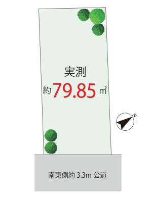 ���} �y�n���i5480���~�A�y�n�ʐ�79.85m2 �쓌�������ɖʂ����J�������ӂ�闧�n�B�z���ɕ�܂�A�����S�n�悭�ʂ蔲���閾�邢�Z�܂��ł��B