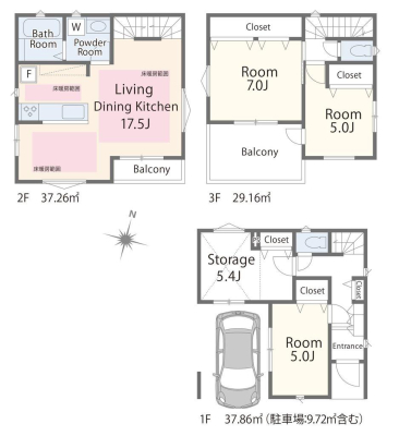  �Ԏ��(A��)�A���i6180���~�A3LDK+S�A�y�n�ʐ�59.47m2�A�����ʐ�104.28m2