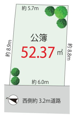  7480���~�A1LDK+2S�i�[�ˁj�A�y�n�ʐ�52.37m2�A�����ʐ�89.42m2 �y�~�n�}�z  ���������n�������炷���ƒʕ��B�������Ƃ����J�����ɕ�܂�A�㎿�ȓ����������Z���ł��B