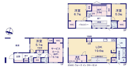  �Ԏ��(B��)�A���i9580���~�A3LDK+2S�A�y�n�ʐ�70.07m2�A�����ʐ�140.67m2