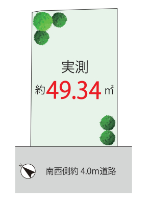 ���} �쐼��4�����H�ɖʂ����J�������ӂ�闧�n�B�z���ɕ�܂�A�����S�n�悭�ʂ蔲���閾�邢�Z�܂��ł��B