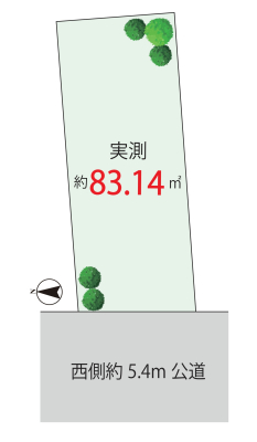 ���} ����5.4�������ɖʂ����J�������ӂ�闧�n�B�z���ɕ�܂�A�����S�n�悭�ʂ蔲���閾�邢�Z�܂��ł��B